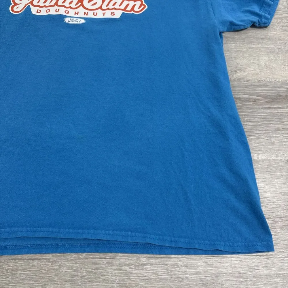 Justin Bour Shirt Miami Marlins Grand Slam Doughnuts Ford Men's Blue XL Cotton
